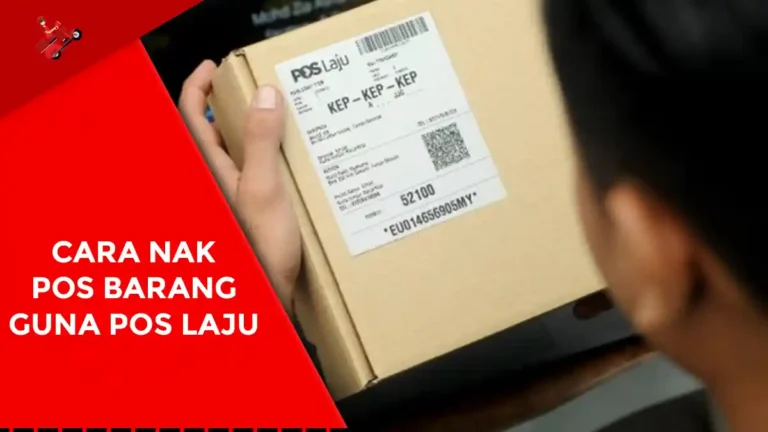 Cara Nak Pos Barang Guna Pos Laju