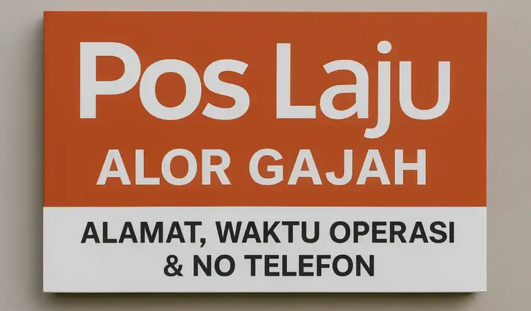 Pos Laju Alor Gajah Alamat dan Waktu Operasi