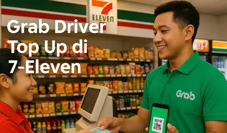 Cara Top Up Grab Driver di 7 Eleven