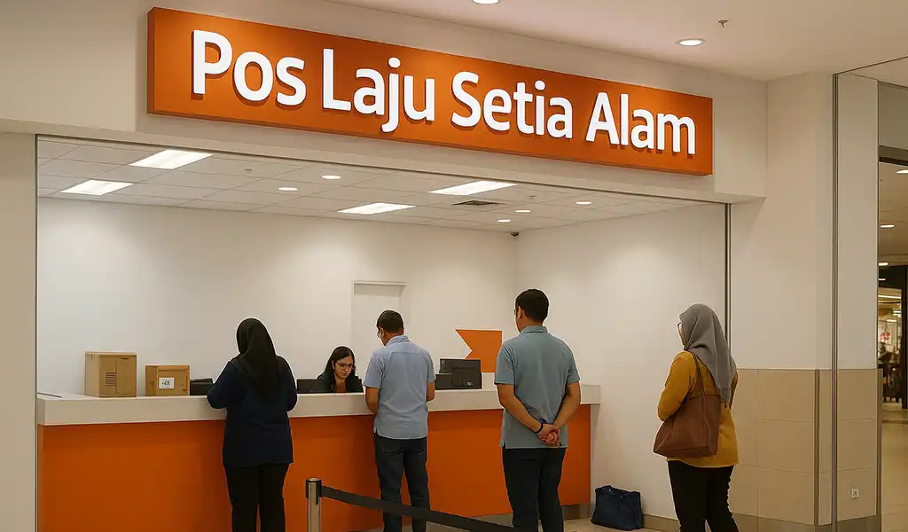 Pos Laju Setia Alam Alamat, Waktu Operasi & Cara Hubungi